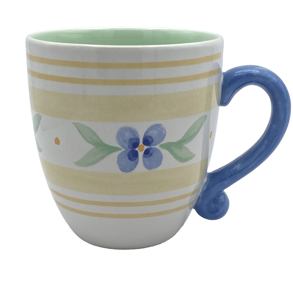 Pfaltzgraff Summer Breeze‎ Mug Cup 16 oz Floral Blue Yellow Green Replacement